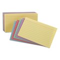 Oxford Index Cards, Color, 4x6", Ast, PK100 34610